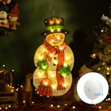 Aigostar - LED-Weihnachtsdekoration LED/3xAAA Schneemann 25cm