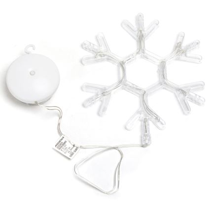 Aigostar - LED-Weihnachtsdekoration LED/3xAAA warmweiβ Schneeflocke 19cm