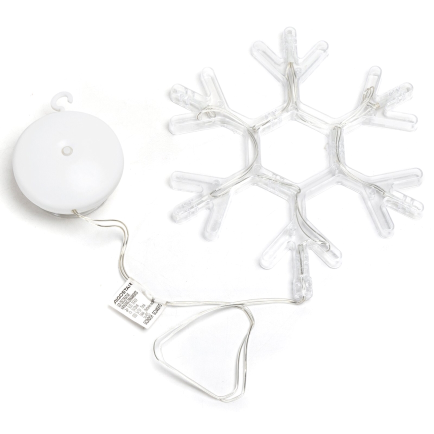 Aigostar - LED-Weihnachtsdekoration LED/3xAAA warmweiβ Schneeflocke 19cm