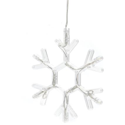 Aigostar - LED-Weihnachtsdekoration LED/3xAAA warmweiβ Schneeflocke 19cm