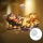 Aigostar - LED-Weihnachtsdekoration LED/3xAAA Weihnachtsmann mit Rentieren 13,4cm