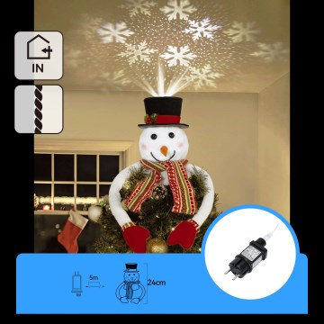 Aigostar - LED Weihnachtsdekoration LED/5W/230V kaltweiß Schneemann