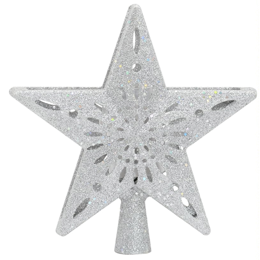 Aigostar - LED-Weihnachtsprojektor mit Schneeflockenprojektion LED/5W/230V kaltweiß silberner Stern