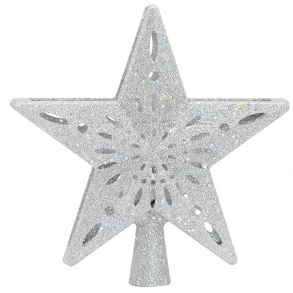 Aigostar - LED-Weihnachtsprojektor mit Schneeflockenprojektion LED/5W/230V kaltweiß silberner Stern