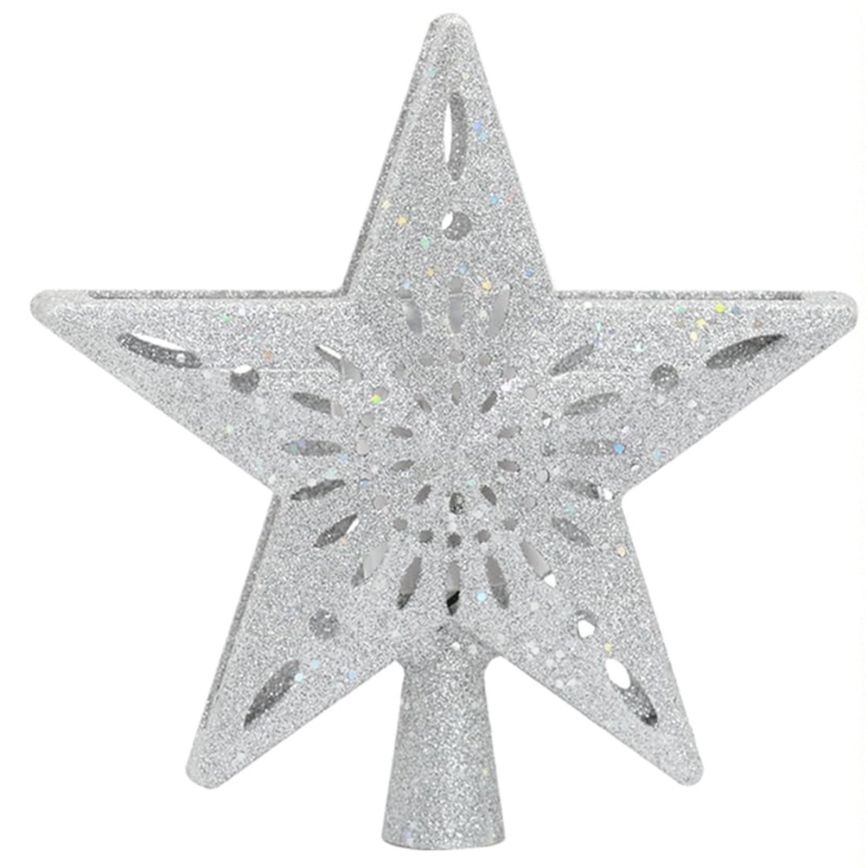 Aigostar - LED-Weihnachtsprojektor mit Schneeflockenprojektion LED/5W/230V kaltweiß silberner Stern