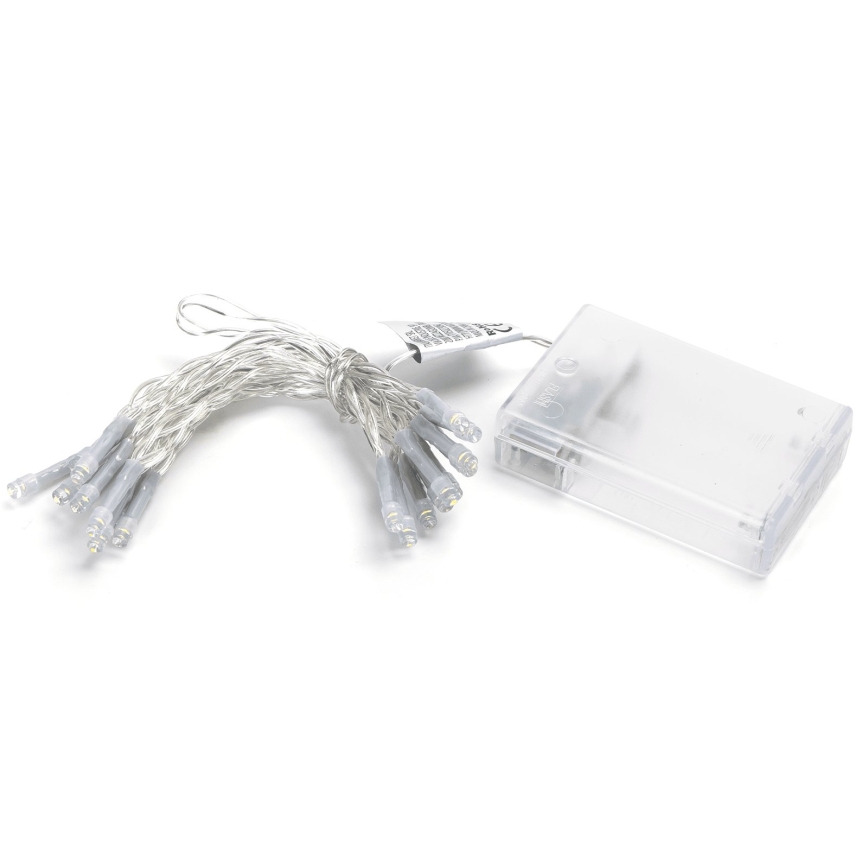 Aigostar - LED-Weihnachtslichterkette 20xLED/3xAA 2,3 m warmweiß