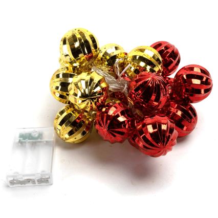 Aigostar - LED-Weihnachtslichterkette 20xLED/3xAA 2 m warmweiß