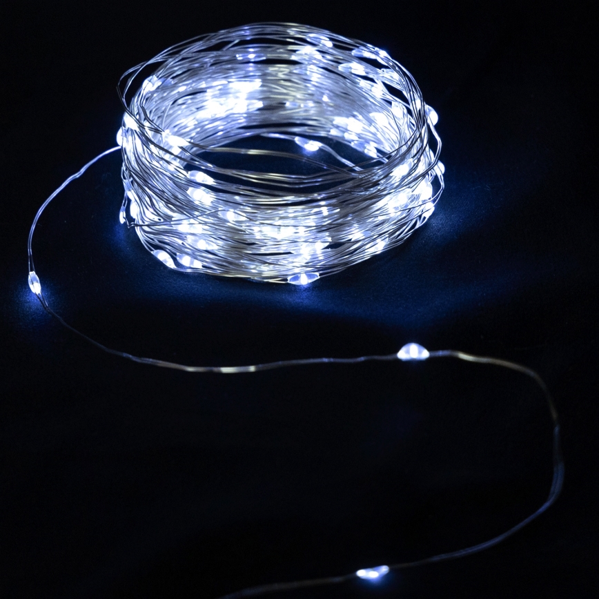Aigostar - LED-Weihnachtslichterkette 30xLED/3xAA 3,3 m kaltweiß