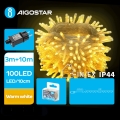 Aigostar - LED-Weihnachtslichterkette für den Außenbereich 100xLED/8 Funktionen 13m IP44 warmweiβ
