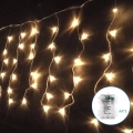 Aigostar - LED-Weihnachtslichterkette für den Außenbereich 100xLED/8 Funktionen 3xAA 8x0,4m IP44 warmweiβ