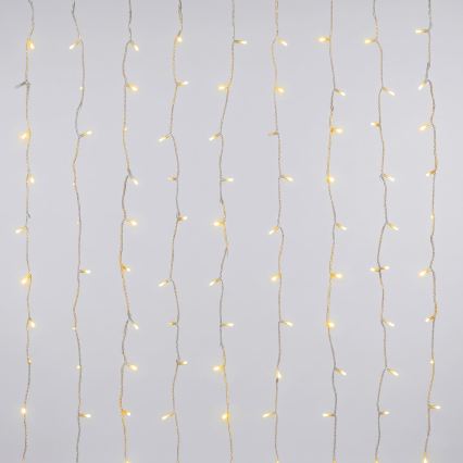 Aigostar - LED Weihnachtslichterkette für den Außenbereich 156xLED/8 Funktionen 4,2x1,2m IP44 warmweiß