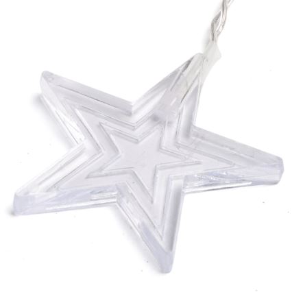 Aigostar - LED-Außen-Weihnachtslichterkette 168xLED/8 Funktionen 3x1,5m IP44 warmweiß Sterne