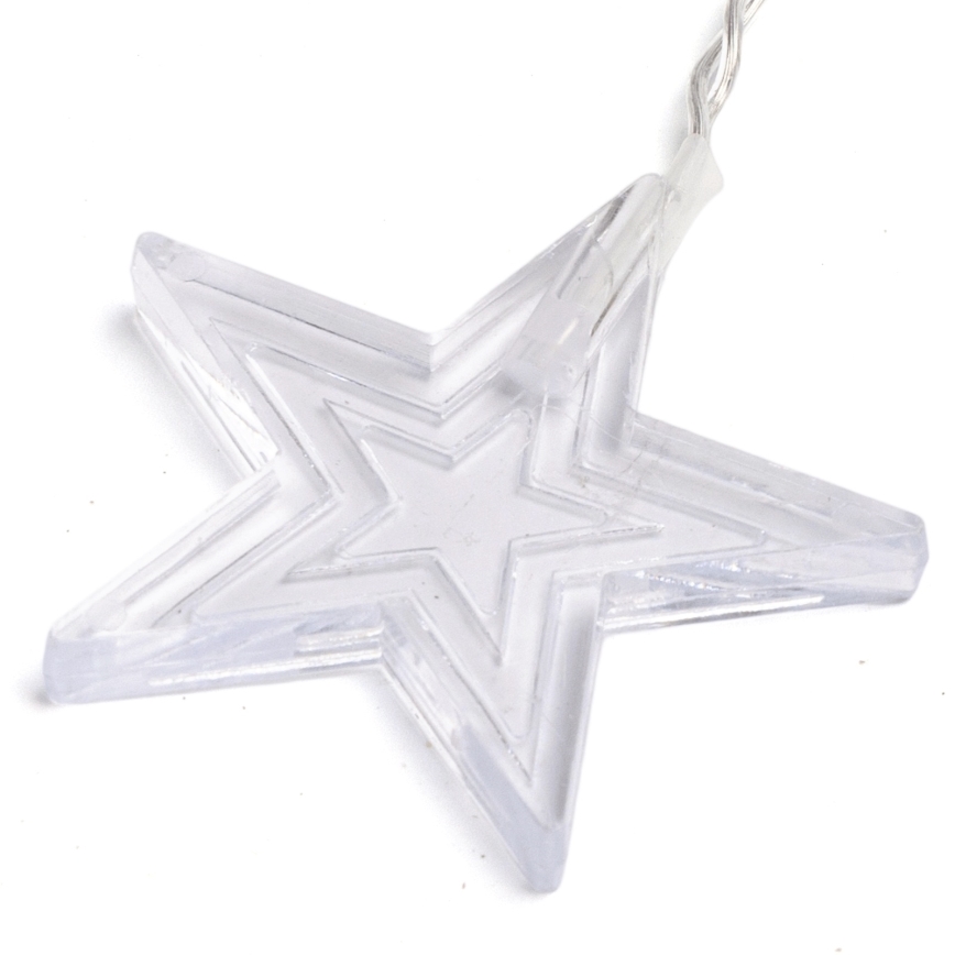 Aigostar - LED-Außen-Weihnachtslichterkette 168xLED/8 Funktionen 3x1,5m IP44 warmweiß Sterne