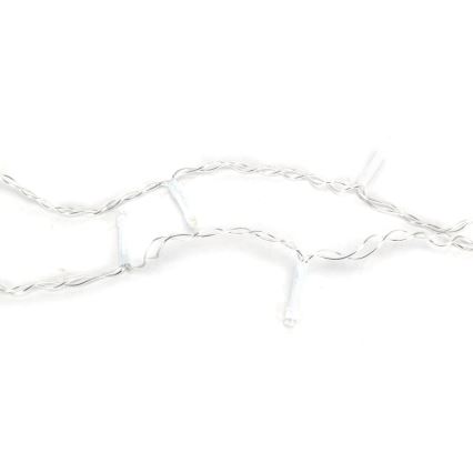 Aigostar - LED-Weihnachtslichterkette für den Außenbereich 200xLED/8 Funktionen 3xAA 6x1,5m IP44 warmweiβ