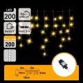 Aigostar - LED-Weihnachtslichterkette für den Außenbereich 200xLED 8x0,6m IP44 warmweiß