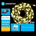 Aigostar - LED-Weihnachtslichterkette für den Außenbereich 500xLED/8 Funktionen 53m IP44 warmweiβ