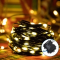 Aigostar - LED-Weihnachtslichterkette für den Außenbereich 50xLED/8 Funktionen 3xAA 5,3m IP44 warmweiβ