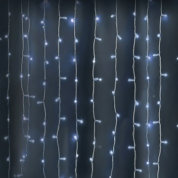 Aigostar - LED-Weihnachtslichterkette für den Außenbereich 558xLED 3x1,8m IP44 kaltweiß