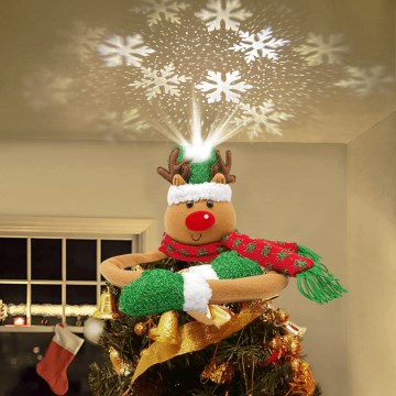 Aigostar - LED-Weihnachtsprojektor für Schneeflocken LED/5W/230V kaltweiß Rentier