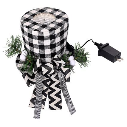 Aigostar - LED Weihnachtsprojektor mit Schneeflocken LED/5W/230V kaltweiß schwarz/weiß