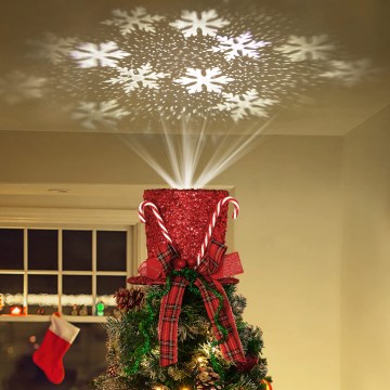 Aigostar - LED Weihnachtsprojektor mit Schneeflockenprojektion LED/5W/230V kaltweiß rot