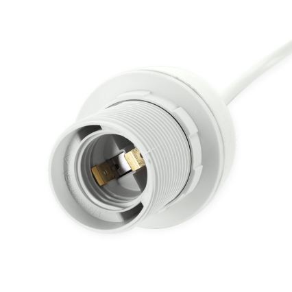 Aigostar - Netzkabel 1xE27/60W/250V weiß