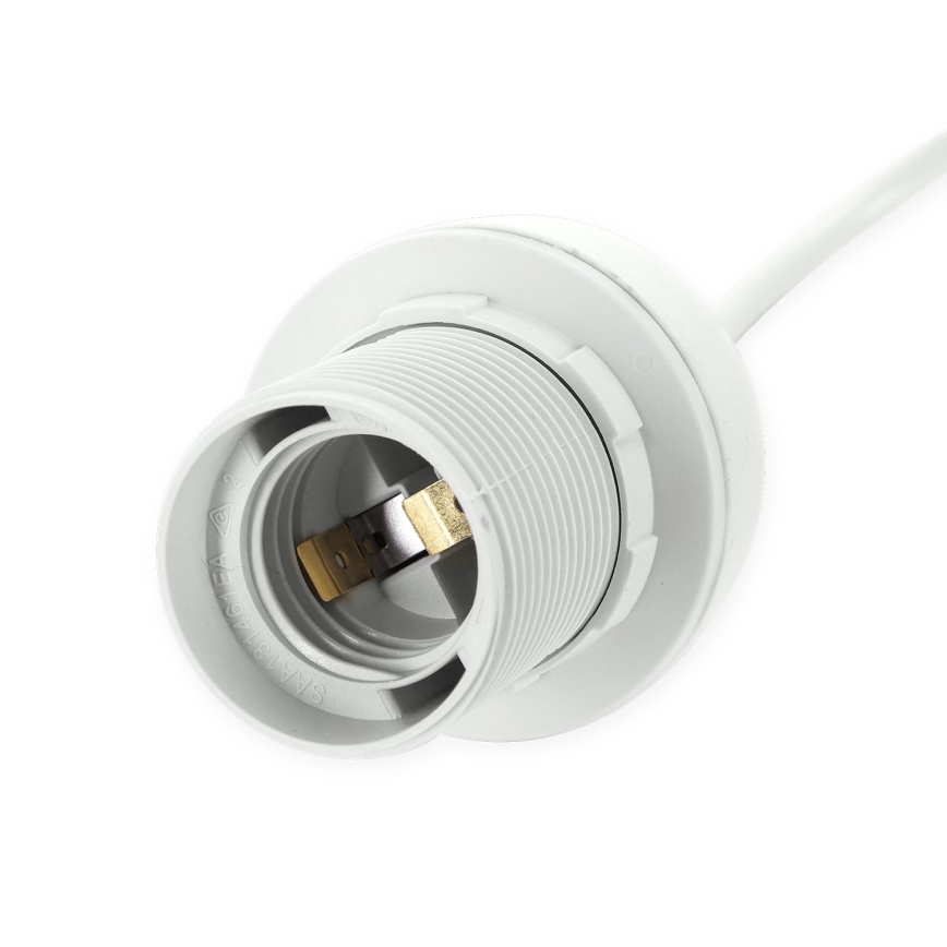 Aigostar - Netzkabel 1xE27/60W/250V weiß