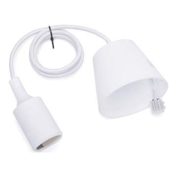 Aigostar - Netzkabel 1xE27/60W/250V weiß