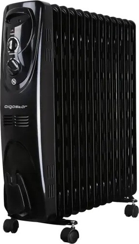 Aigostar - Ölradiator mit 13 Rippen 2500W/230V schwarz