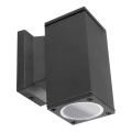 Aigostar - Outdoor-Wandleuchte 1xGU10/230V schwarz IP65 eckig