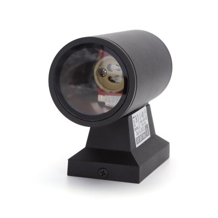 Aigostar - Outdoor-Wandleuchte 1xGU10/230V schwarz IP65 rund