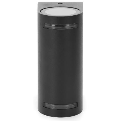 Aigostar - Outdoor-Wandleuchte 2xGU10/35W/230V schwarz IP54
