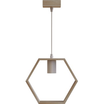 Aigostar - Pendelleuchte 1xE27/60W/230V beige