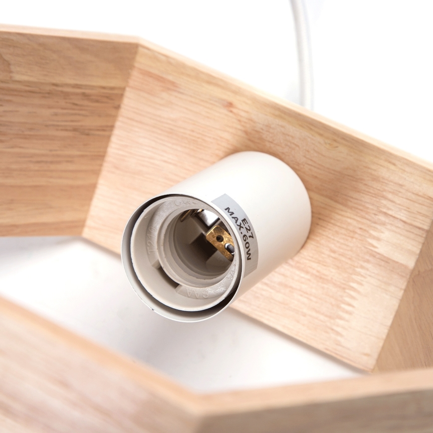 Aigostar - Pendelleuchte 1xE27/60W/230V beige