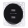 Aigostar - rahmenlose USB-Steckdose, 2x USB-A, schwarz