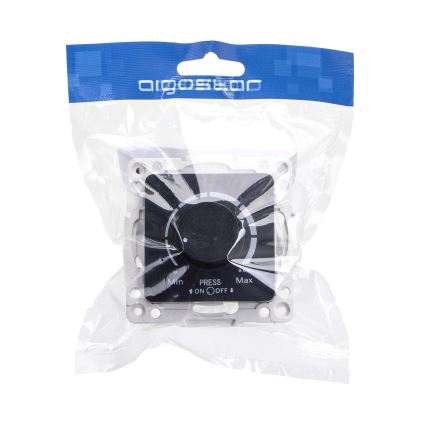 Aigostar - Rahmenloser Dimmer 250 V/10 A, schwarz