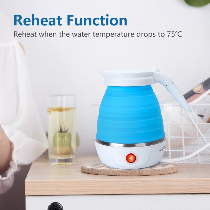 Aigostar - Reisewasserkocher 600ml 1000W/230V
