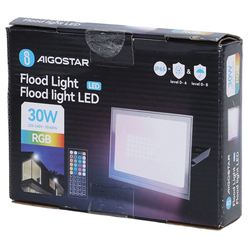 Aigostar - RGB-LED-Strahler LED/30W/230V IP65 + Fernbedienung