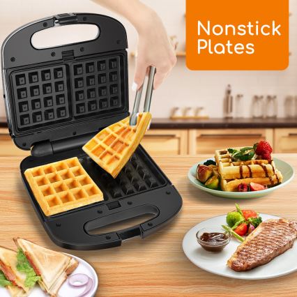 Aigostar - Sandwichmaker 800W/230V schwarz