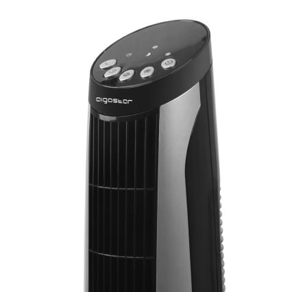 Aigostar - Säulenventilator 45W/230V schwarz/weiß + Fernbedienung