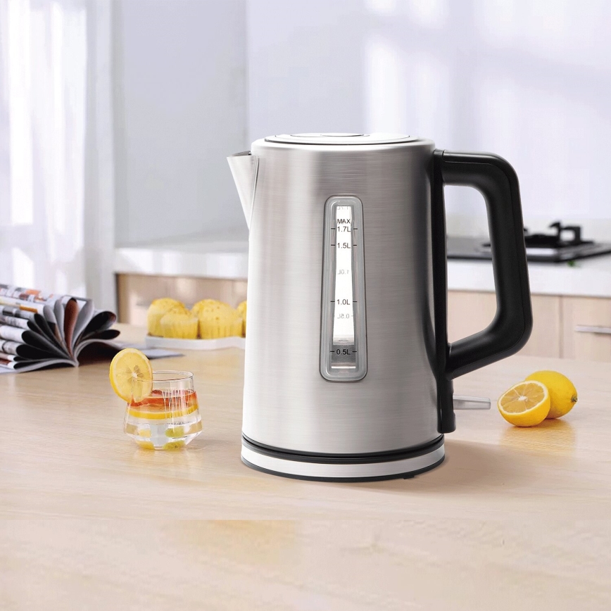 Aigostar - Wasserkocher 1,7 l 2200W/230V mattchrom