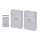 Aigostar - SET 2x Kabellose Türklingel 3xAA/12V IP44 silbern