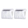 Aigostar - SET 2x LED-Solarleuchte für den Außenbereich mit Sensor LED/1,48W/3,7V IP65 1200 mAh