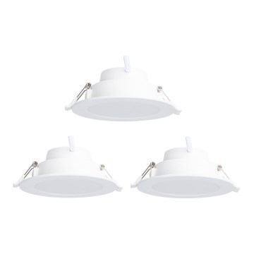 Aigostar - SET 3 x LED RGBW Dimmbare Einbauleuchte MESH LED/6W/230V 2700K-6500K d 11,5cm