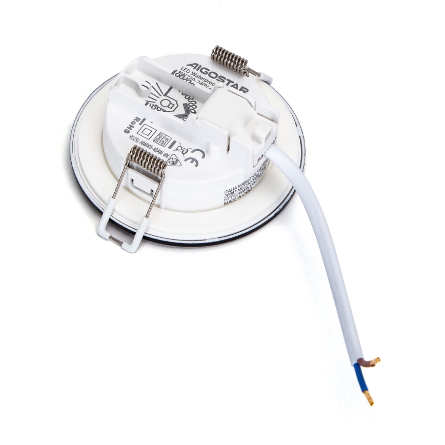 Aigostar - SET 3x LED-Einbauleuchte für den Außenbereich LED/4,8W/230V 3000K IP65 schwarz