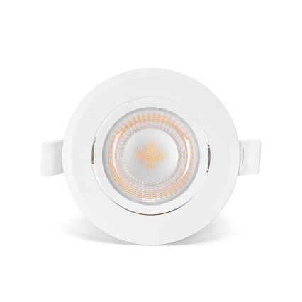 Aigostar - SET 3x LED Einbauleuchte LED/5W/230V 3000K Ø 8,5 cm weiß