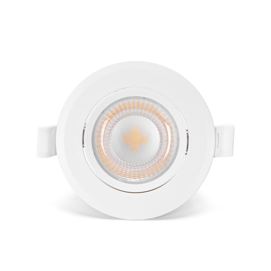 Aigostar - SET 3x LED Einbauleuchte LED/5W/230V 3000K Ø 8,5 cm weiß