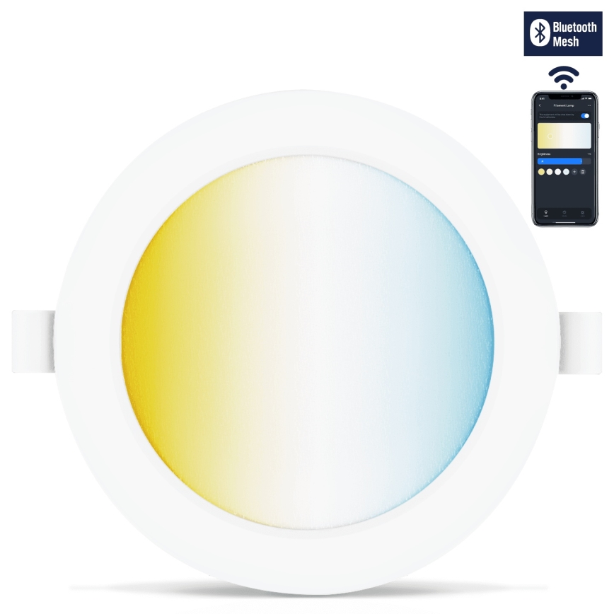 Aigostar - SET 3x dimmbare LED Einbauleuchte MESH LED/6W/230V 2700K-6500K Ø11,5 cm