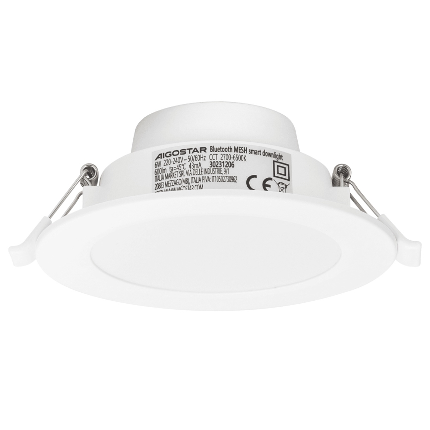 Aigostar - SET 3x dimmbare LED Einbauleuchte MESH LED/6W/230V 2700K-6500K Ø11,5 cm