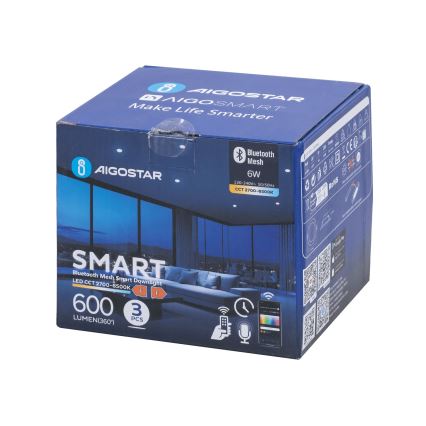 Aigostar - SET 3x dimmbare LED Einbauleuchte MESH LED/6W/230V 2700K-6500K Ø11,5 cm